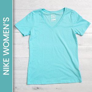 Nike Dri-Fit V-Neck Tee Women’s Medium - Teal